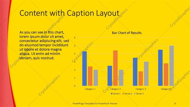 Content with Caption presentation slide layout
