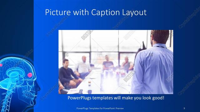 Picture with Caption presentation slide layout