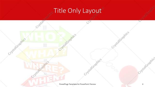 Title Only presentation slide layout