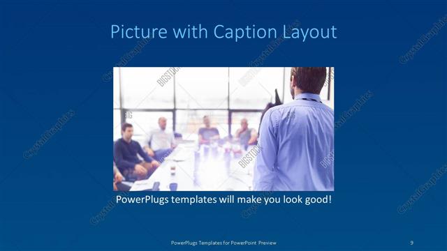 Picture with Caption presentation slide layout