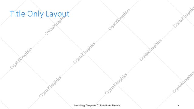 Title Only presentation slide layout