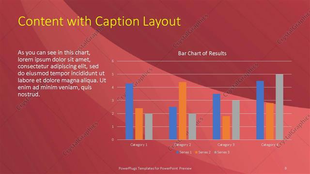 Content with Caption presentation slide layout