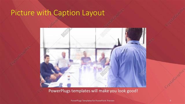 Picture with Caption presentation slide layout