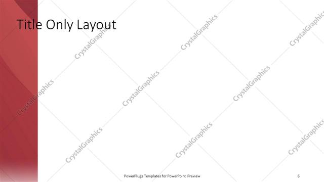 Title Only presentation slide layout