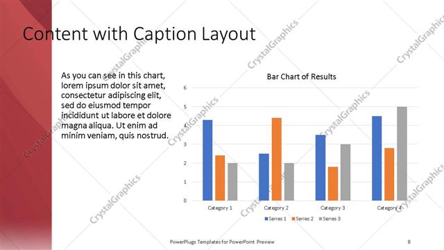 Content with Caption presentation slide layout
