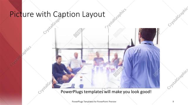 Picture with Caption presentation slide layout
