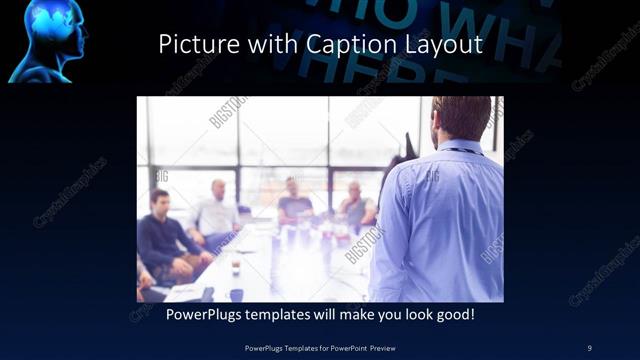 Picture with Caption presentation slide layout