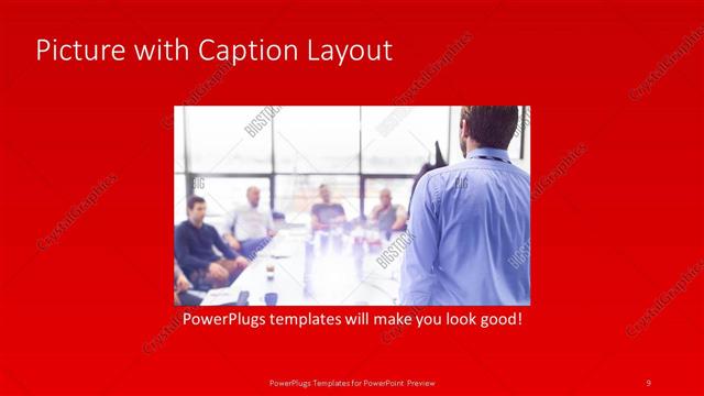 Picture with Caption presentation slide layout