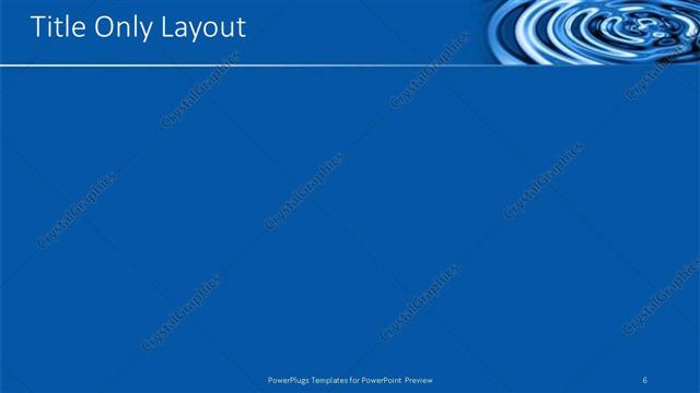 Title Only presentation slide layout