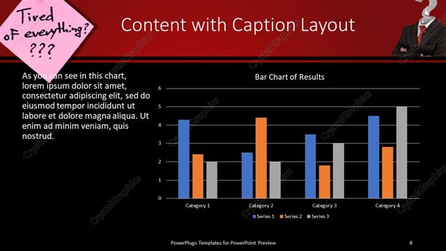 Content with Caption presentation slide layout