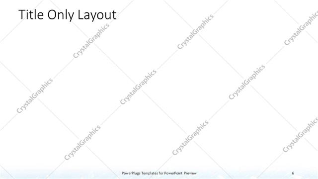 Title Only presentation slide layout