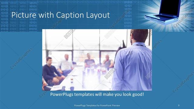 Picture with Caption presentation slide layout