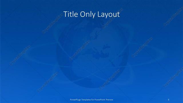 Title Only presentation slide layout