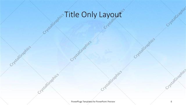 Title Only presentation slide layout