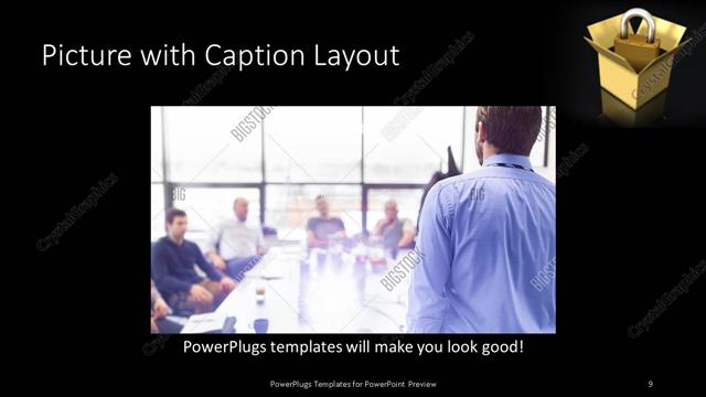 Picture with Caption presentation slide layout