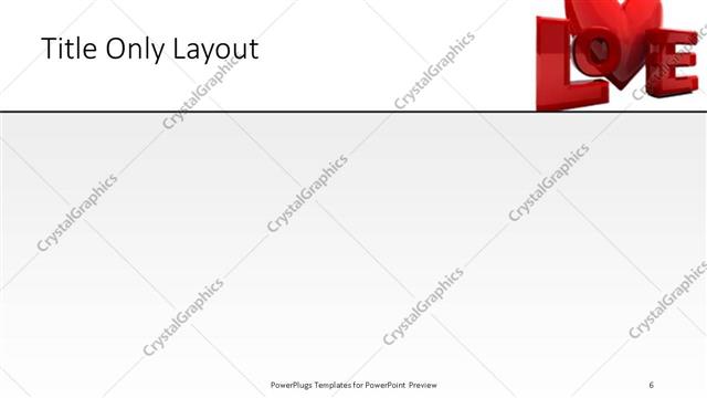 Title Only presentation slide layout