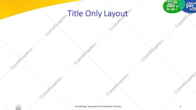 Title Only presentation slide layout
