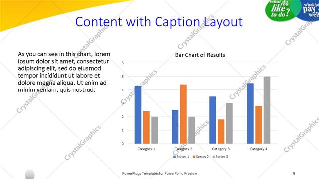 Content with Caption presentation slide layout
