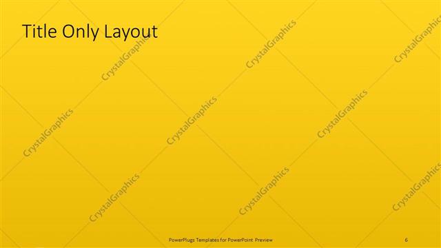 Title Only presentation slide layout