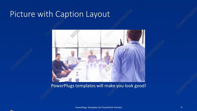 Picture with Caption presentation slide layout
