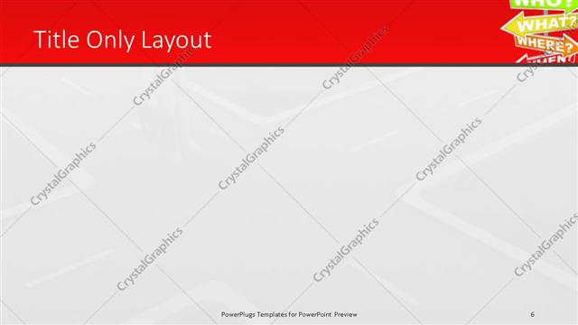 Title Only presentation slide layout