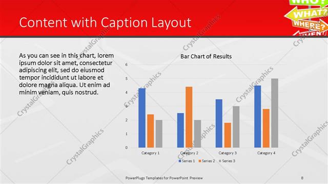 Content with Caption presentation slide layout