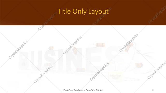 Title Only presentation slide layout