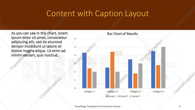 Content with Caption presentation slide layout