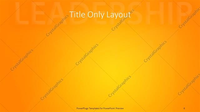 Title Only presentation slide layout