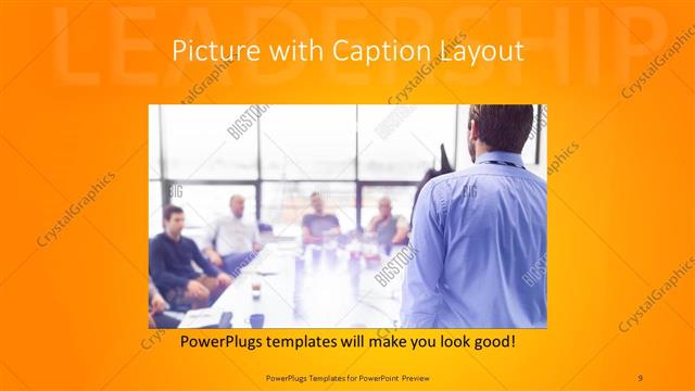 Picture with Caption presentation slide layout