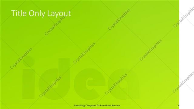 Title Only presentation slide layout