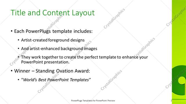 Title and Content presentation slide layout