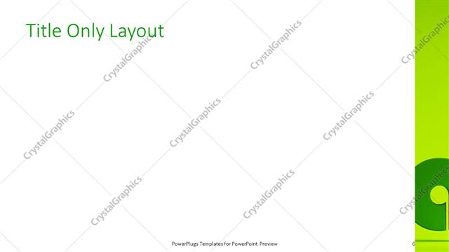 Title Only presentation slide layout