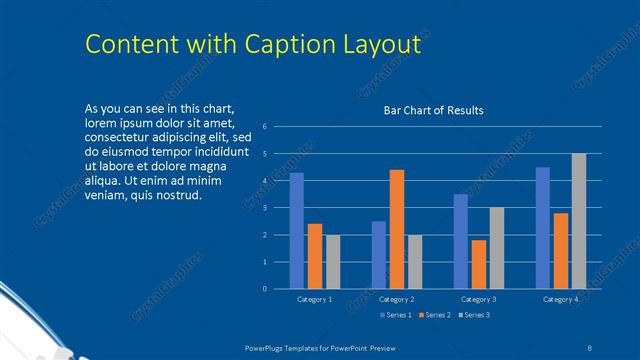 Content with Caption presentation slide layout