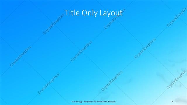Title Only presentation slide layout