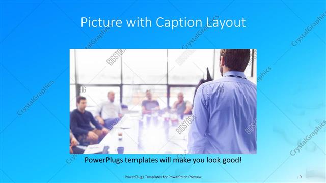 Picture with Caption presentation slide layout