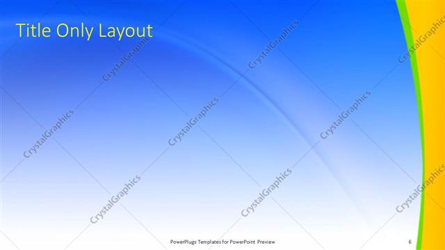 Title Only presentation slide layout