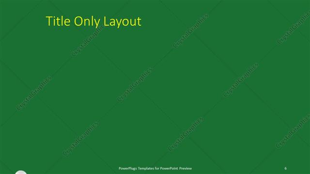 Title Only presentation slide layout