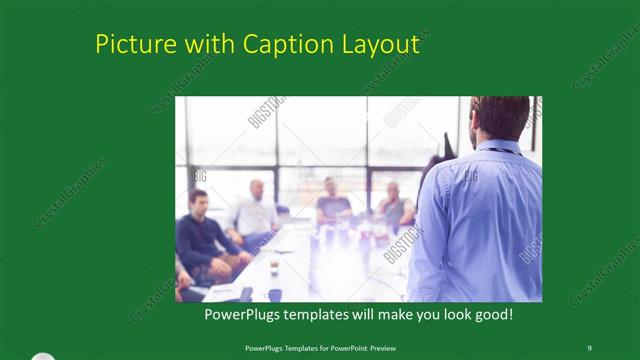 Picture with Caption presentation slide layout