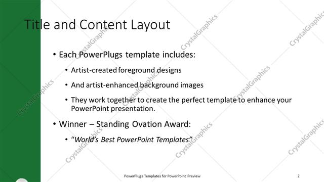 Title and Content presentation slide layout