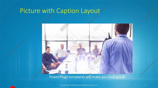 Picture with Caption presentation slide layout
