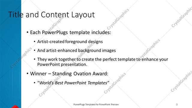 Title and Content presentation slide layout
