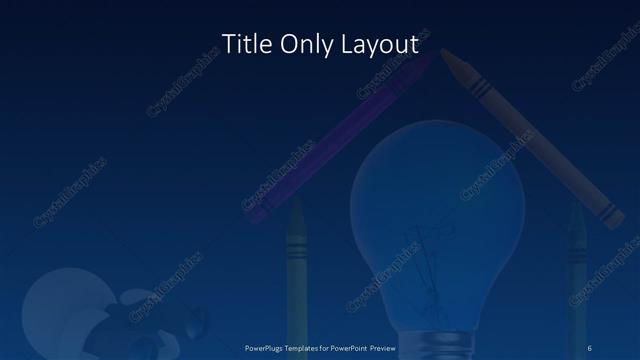 Title Only presentation slide layout