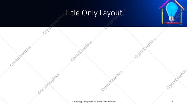 Title Only presentation slide layout