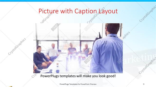 Picture with Caption presentation slide layout
