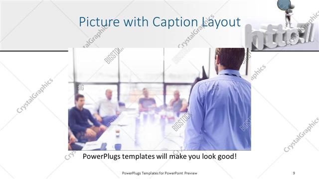 Picture with Caption presentation slide layout
