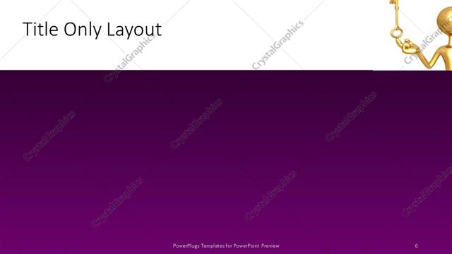 Title Only presentation slide layout