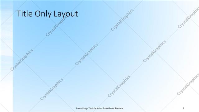 Title Only presentation slide layout