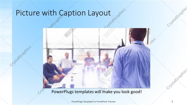 Picture with Caption presentation slide layout