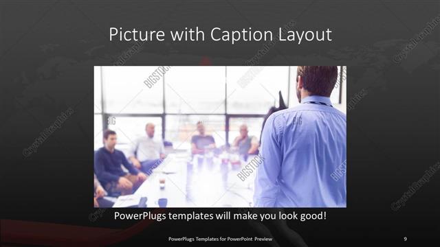 Picture with Caption presentation slide layout